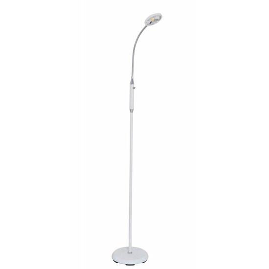 Fantasia Fantasia Safrane staande lamp, brons, plooibare arm, LED 5W, 400 lumen, hoogte 1200-1400 mm