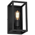 Fantasia Applique murale Fantasia Kago noire, style rustique, acier, douille E27 (ampoule non incluse), 300 mm de haut, IP20