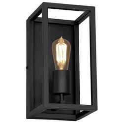 Fantasia Kago wall lamp black rural style E27 300mm high