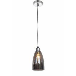 Fantasia Cabo Hängelampe Rauchglas konisch E14 120cm