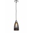 Fantasia Lámpara colgante Fantasia Cabo de cristal ahumado, forma cónica, casquillo E14 (bombilla no incluida), altura 120 cm, diámetro 10 cm, IP20.