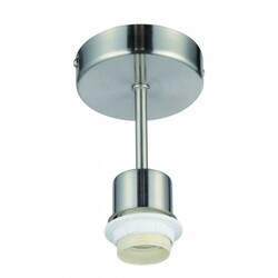 Fantasia Nina lampara colgante gris 140mm pantalla tela