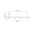 Fantasia Fantasia ISE lámpara colgante 10x GU10 excl. bombilla, 1800mm, oro cepillado y negro