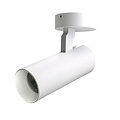 Fantasia Fantasia Xandar richtbare LED-spot, 10W geïntegreerde LED, 2700K warm wit licht, 36° stralingshoek, aluminium wit
