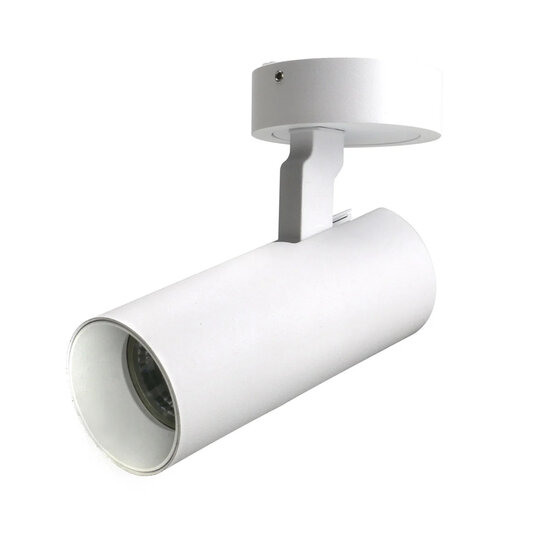 Fantasia Fantasia Xandar richtbare LED-spot, 10W geïntegreerde LED, 2700K warm wit licht, 36° stralingshoek, aluminium wit