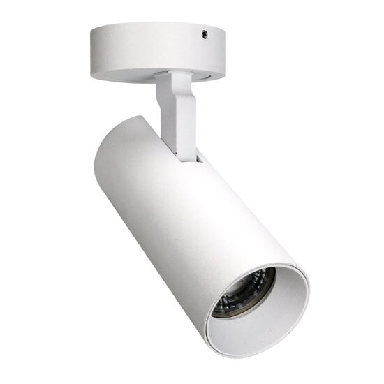 Fantasia Xandar LED-spot, 10W geïntegreerde LED, 2700K warm wit licht, 640 lumen, 36° stralingshoek, aluminium wit