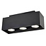 Fantasia Fantasia Kubo plafondlamp, rechthoekig, 3x GU10 5W LED incl., 270x90mm, dimbaar, zwart