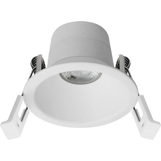 Fantasia Fantasia Deep Deco fixed downlight, white, integrated LED module 7.5W 2700K, dimmable, Ø69 x 26mm, energy class F