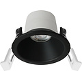 Fantasia Fantasia Deep Deco fester Einbauspot, Keramik/Aluminium, LED 7,5W 831lm 2700K, Ø69mm, schwarz, dimmbar