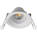 Fantasia Foco empotrable orientable Fantasia Deep Deco, blanco, Ø75 mm, módulo LED integrado 8W 2700K, 831 lúmenes, regulable, clase energética F
