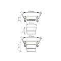 Fantasia Fantasia Deep Deco adjustable recessed spot, white, Ø75 mm, built-in LED module 8W 2700K, 831 lumen, dimmable, energy class F