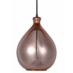 Fantasia Sonos glazen hanglamp peervorm gerookt grijs Ø23cm