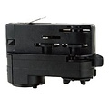 Fantasia Fantasia 3-fase adapter voor railverlichting, zwart - voor driefasige stroomrail, snel te monteren