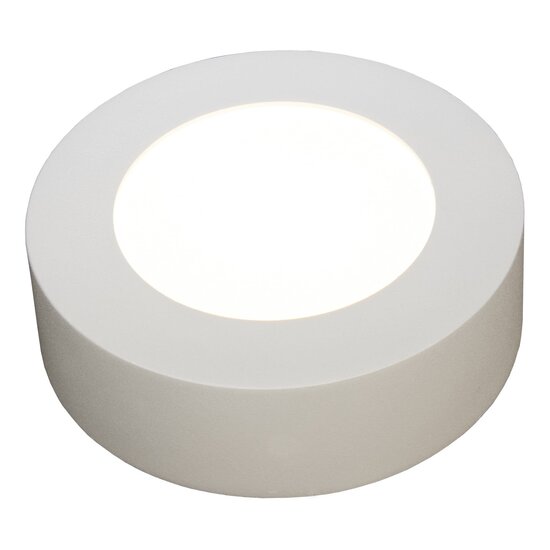 Fantasia Fantasia FLUKE aplique de pared LED redondo con borde negro, 6W, 480 lúmenes, blanco cálido (3000K), regulable, Ø120 x H35 mm