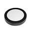 Fantasia Fantasia Fluke rond wandlicht 225 mm, 18W, wit met zwarte rand, dimbaar, 3000K warm wit