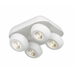 Fantasia OLEO plafondlamp 4 spots LED 4x7W zwart, dimbaar