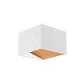 Applique murale Indigo Kava carrée blanche, LED 5W intégrée, 500 lumens, 3000K blanc chaud, up/down, 100x100x70mm