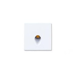 Vierkante inbouw wandlamp LED wit 65x65mm 3,3W 3000K