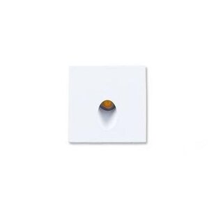 Quadratische Einbau-Wandleuchte LED weiß 65x65mm 3,3W