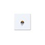 Vierkante inbouw wandlamp LED, wit, 65x65mm, 3,3W, 220 lumen, 3000K warm wit licht, niet dimbaar