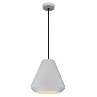 Fantasia suspension conique blanc métal Ø25 cm culot E27