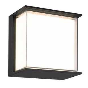 Fantasia Aslan aplique de pared exterior IP65 9W LED 1100lm negro
