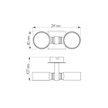 Fantasia Fantasia NicNac lámpara de techo 2x G9 LED blanco satinado, regulable, orientable, 2700K