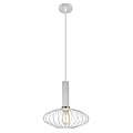 Fantasia Noah spherical pendant light, metal white/gold, diameter 290 mm, height 300 mm, E27 fitting, 300 cm cable