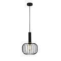Fantasia Suspension Fantasia Noah noire et dorée, douille E27 (ampoule non incl.), Ø250 mm, hauteur 360 mm, câble textile noir de 3 m.