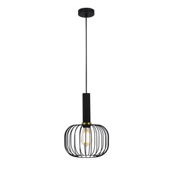 Suspension Fantasia Noah noir et or E27 Ø250mm