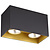 Fantasia Plafón Fantasia BABAR cuadrado en negro y oro 2xGU10