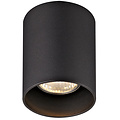 Fantasia Plafón redondo Fantasia BABAR negro, Ø80mm, 1x GU10 sin bombilla, máx 50W, IP20