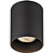 Fantasia Babar plafondlamp rond zwart, Ø80mm, GU10 excl. lichtbron