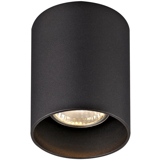 Fantasia Fantasia BABAR round ceiling light black, Ø80mm, 1x GU10 excl. light source, max 50W, IP20