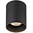 Fantasia Babar runde Deckenleuchte in Schwarz, Ø80 x H95mm, 1x GU10-Fassung (exkl. Leuchtmittel, max. 50W), IP20