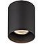 Fantasia Plafón redondo Fantasia BABAR negro, Ø80mm, 1x GU10 sin bombilla, máx 50W, IP20