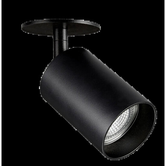 Fantasia Foco empotrable Fantasia Tabore de 1 luz, aluminio negro, 124 x 145 mm, casquillo GU10, IP20, bombilla no incluida