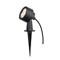 Fantasia Fantasia URI, foco de pincho LED para exterior, SMD LED 4W, 3000K luz blanca cálida, IP65 resistente al agua, para senderos y arriates.
