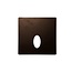Fantasia Fantasia ARAH afdekplaat, vierkant model met ovale opening, bronskleurige afwerking, Deco collectie