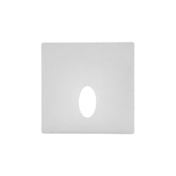 Fantasia Arah cover square with oval opening - white