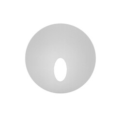 Fantasia ARAH round oval-opening cover plate white