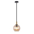 Fantasia Fantasia OSIRA florón en negro y oro cepillado, incluye cable de 3 metros, sin cristal