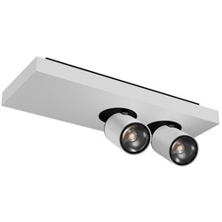 Fantasia Nysit foco cuadrado de techo, 2 luces GU10 regulable