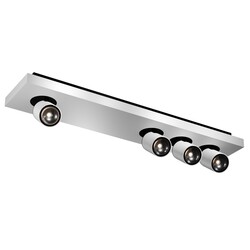 Fantasia Nysit foco cuadrado de techo, 4 luces GU10 regulable