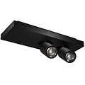 Fantasia Fantasia Nysit ceiling spotlight with square cover plate, 2x GU10 4.5W dimmable LED bulbs included.
