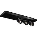Fantasia Fantasia Nysit spot plafonnier carre a 3 points lumineux, culot GU10, LED incluse, dimmable