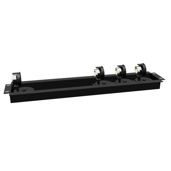 Fantasia Fantasia Nysit placa base para foco de superficie de 4 luces, color negro, pieza de repuesto suelta