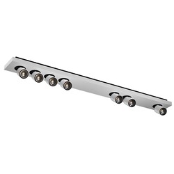 Fantasia Nysit plafonnier 7 lumières carré noir/blanc variable
