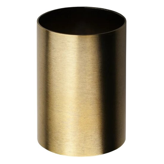 Fantasia Pantalla Fantasia Nysit Cilinder, forma cilíndrica, acabado en bronce cepillado, colección Premium