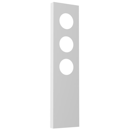 Fantasia Abat-jour Fantasia Nysit Cover en blanc à angles vifs, version pour luminaire à 3 lumières, collection Premium